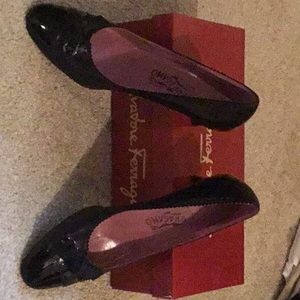 Farragamo black “Bettina” heels